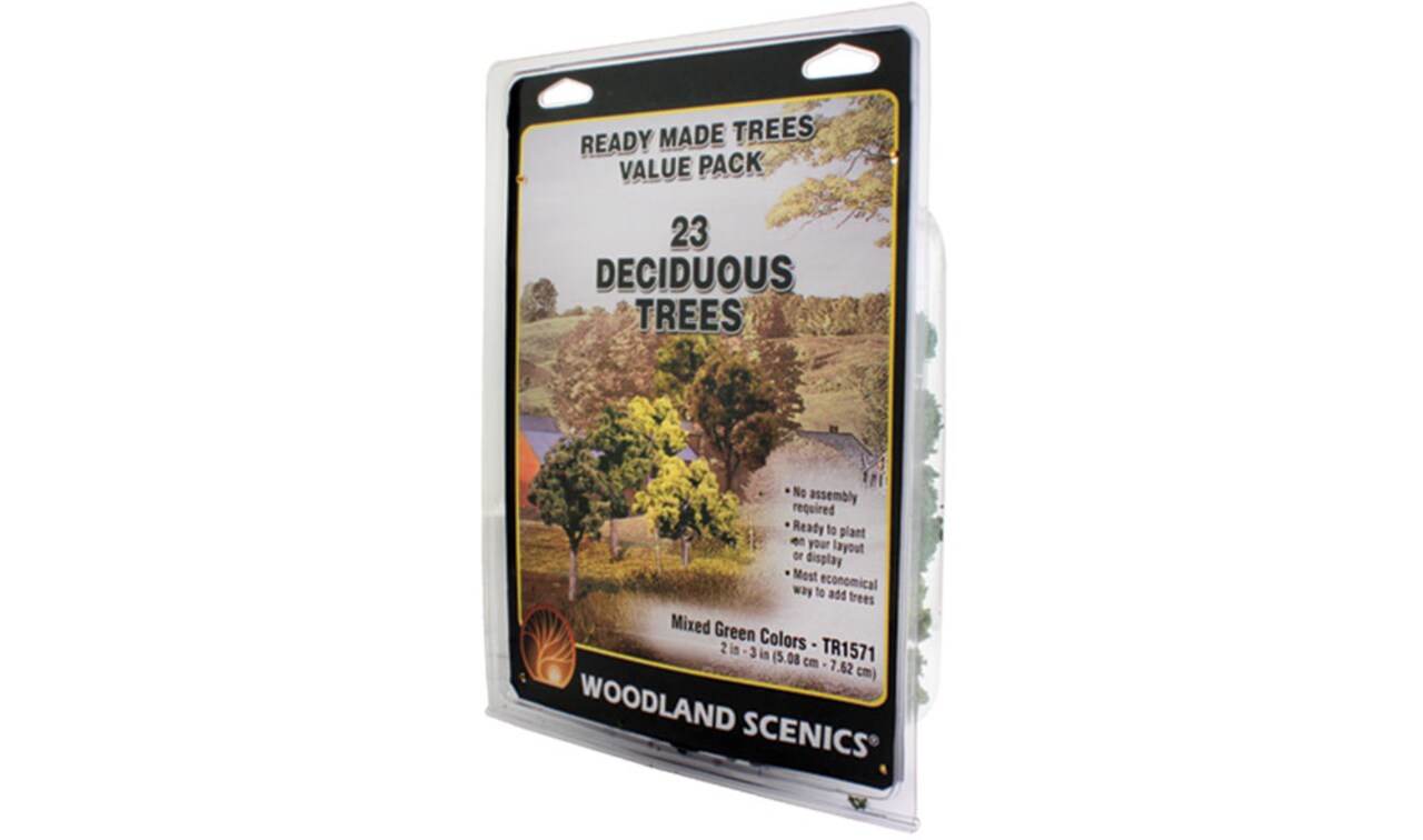 Woodland Scenics 2" - 3" RM REAL GR DECID 23/PK Scenery Accessories